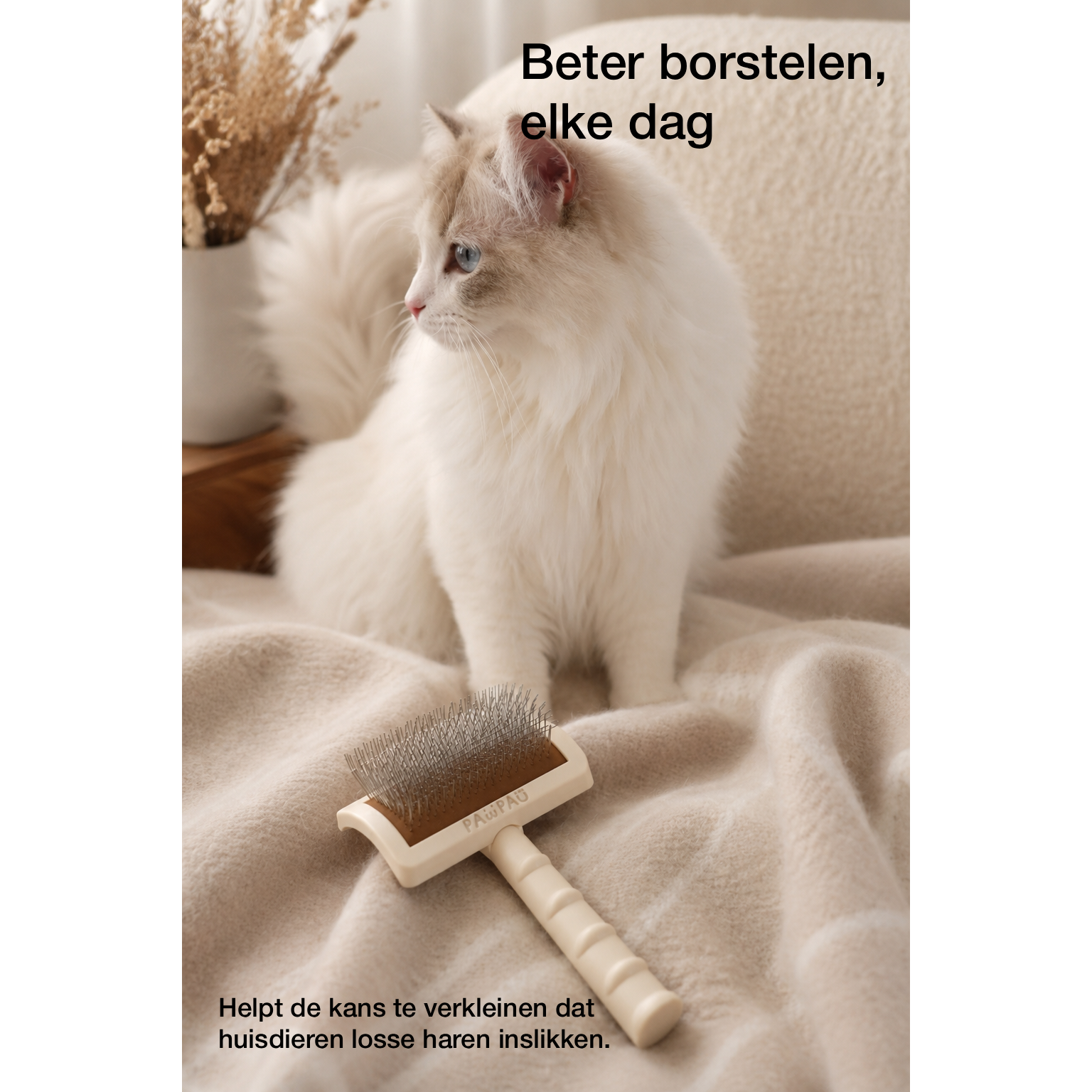 PawPau Slickerborstel voor Katten & Honden