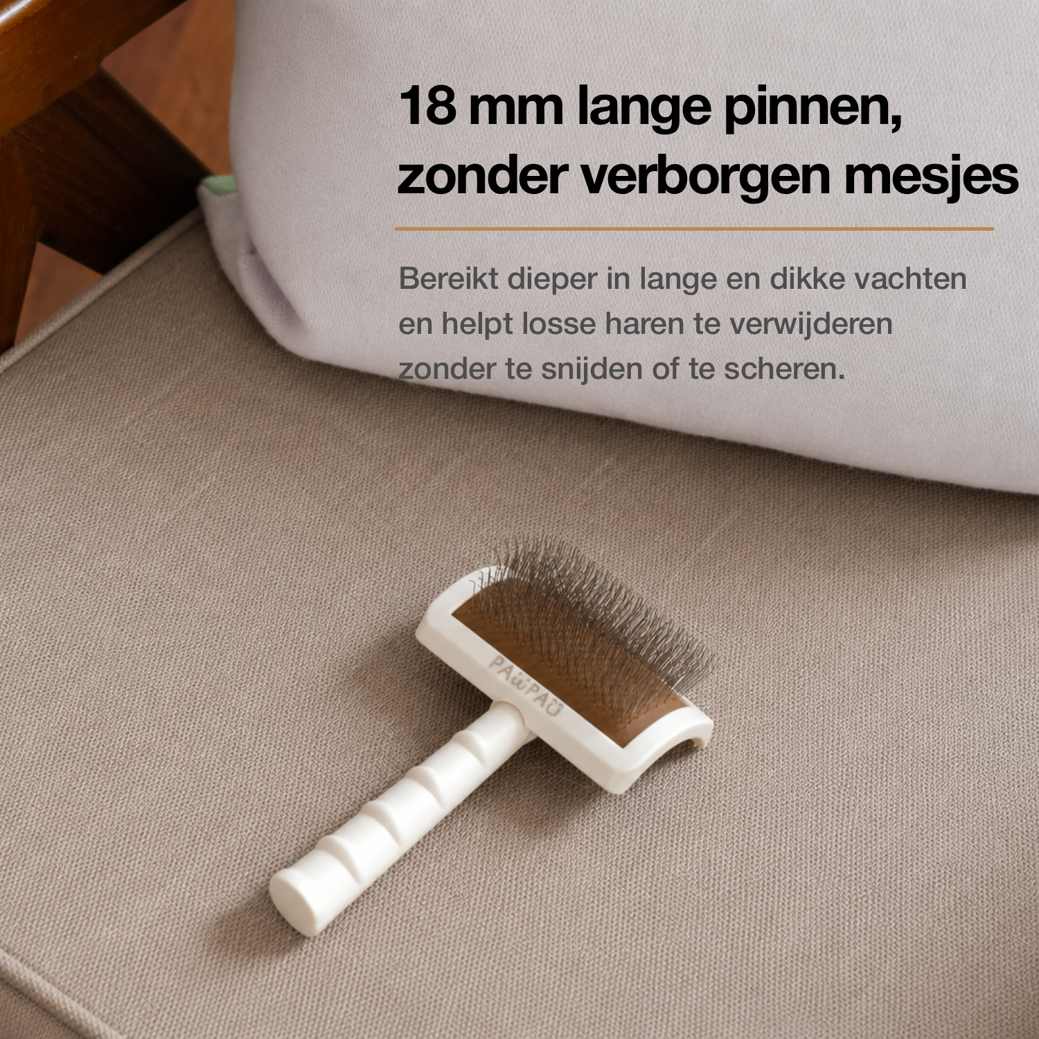 PawPau Slickerborstel voor Katten & Honden