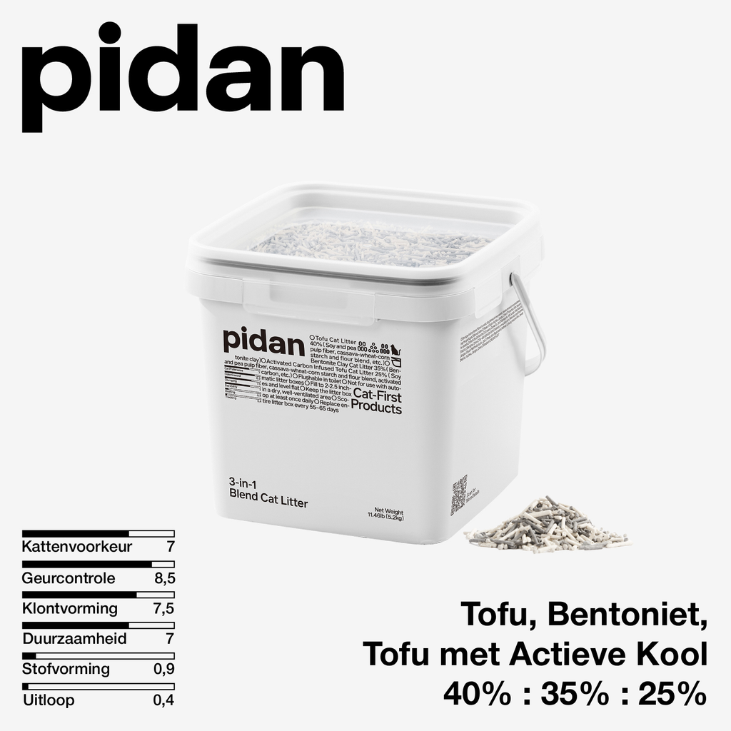 pidan 3-in-1 Tofu, Bentonite, and Activated Carbon Cat Litter
