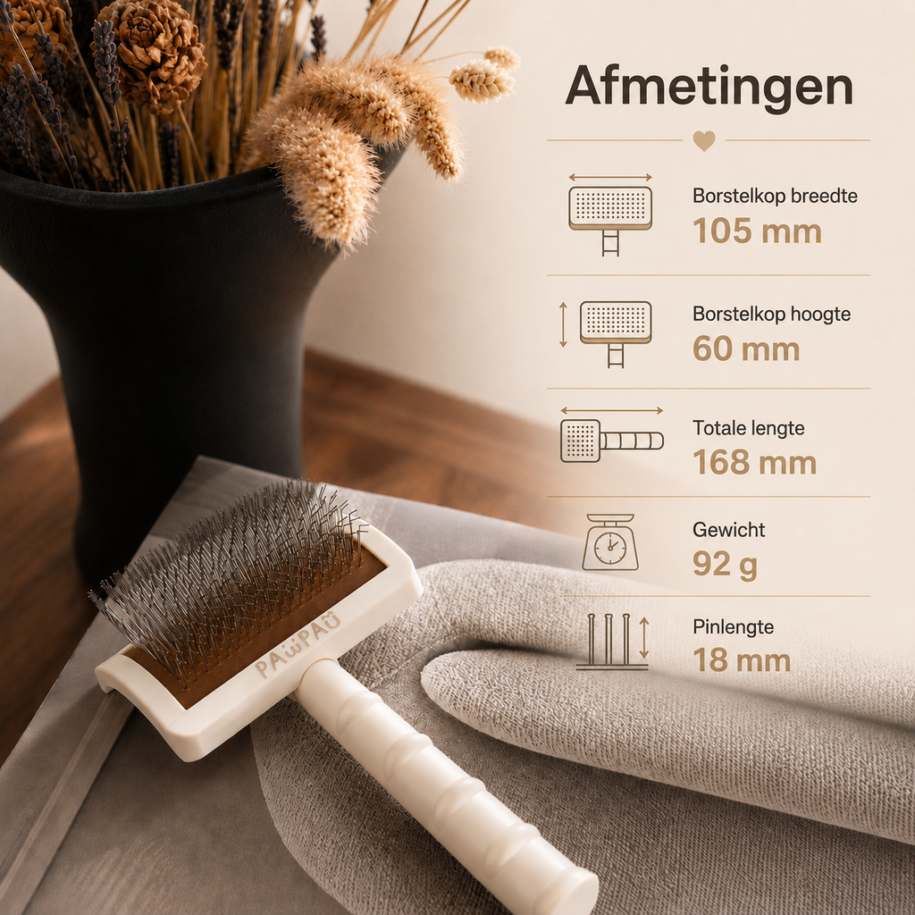 PawPau Slickerborstel voor Katten & Honden