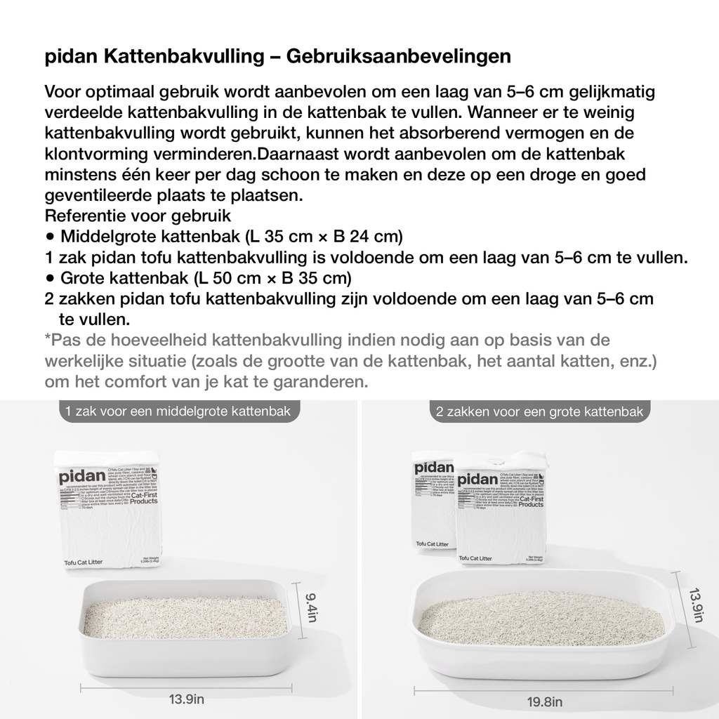 pidan Tofu Kattenbakvulling
